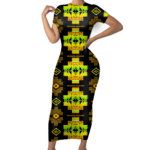 gb nat00720 08 pattern native short sleeved body dress
