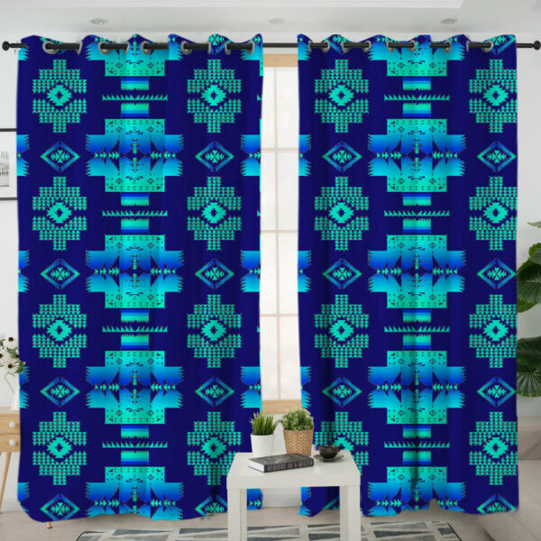 gb nat00720 12 pattern native american living room curtain
