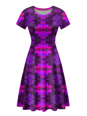 gb nat00720 15 native tribes pattern round neck dress