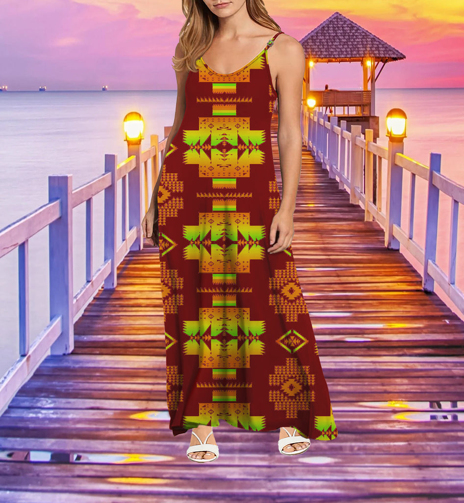 Tribe Design Native American Maxi Dress – 49native.com