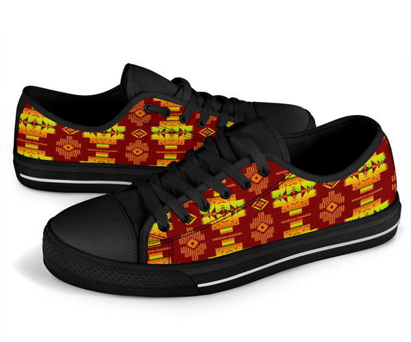 gb nat00720 16 tribes pattern native american low top canvas shoe 3