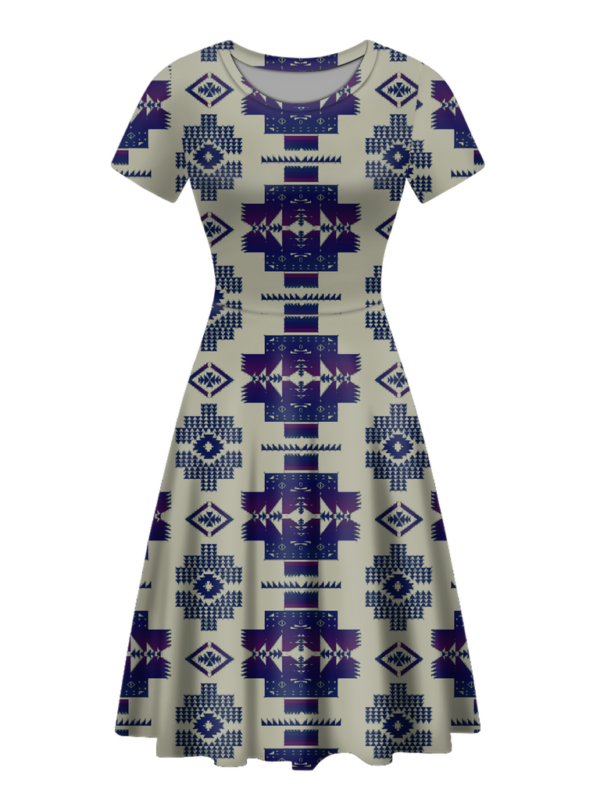 gb nat00720 17 native tribes pattern round neck dress