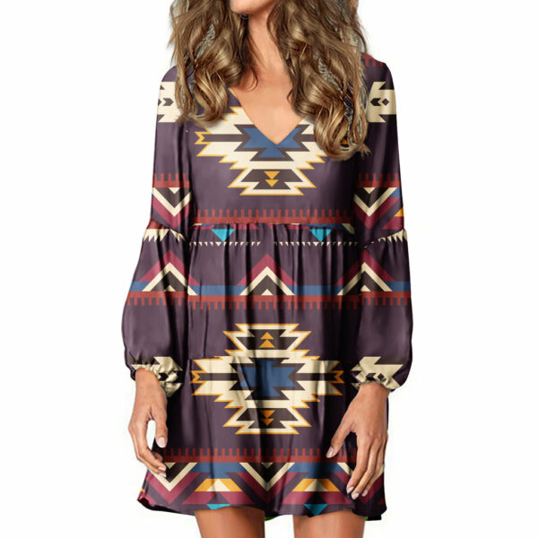 gb nat00736 native tribes pattern native american swing dress