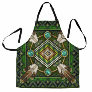 green mandala native american apron 1
