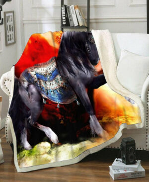 horse fleece blanket