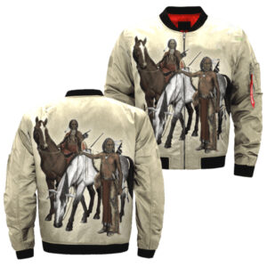 horse great plains indians native americans bomber jacket jknative 0039
