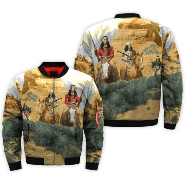 hunting native american bomber jacket jknative 0027