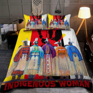 indigenous 3d all native american bedding set 1