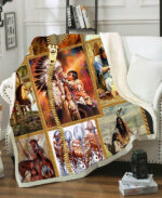 indigenous family fleece blanket