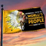 international day of the worlds indigenous people grommet flag tqn132gf