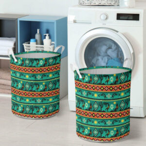 kokopelli myth green laundry basket 1