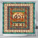 kokopelli myth native american shower curtain