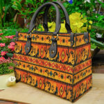 kokopelli myth yellow native leather bag