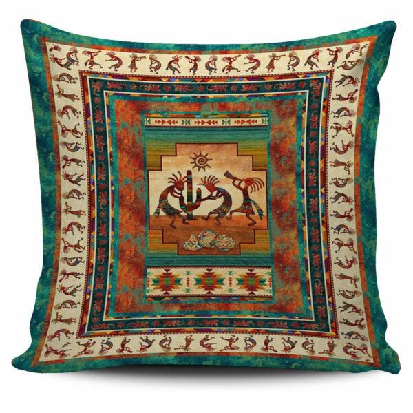 kokopelli totem native american pillow covers