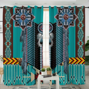 lvr0013 tribal native pattern living room curtain