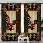lvr0018 pattern native american living room curtain
