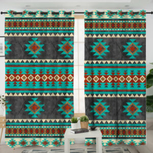 lvr0034 pattern native american living room curtain