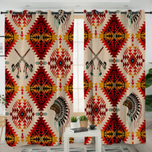 lvr0038 pattern native american living room curtain