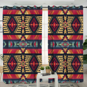 lvr0041 pattern native american living room curtain