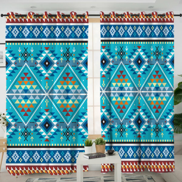 lvr0049 pattern native american living room curtain
