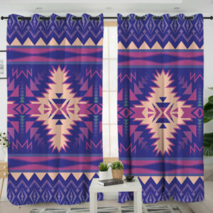 lvr0056 pattern native american living room curtain 1