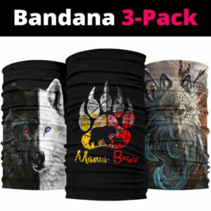 mama bear with wolf bandana 3 pack new 1