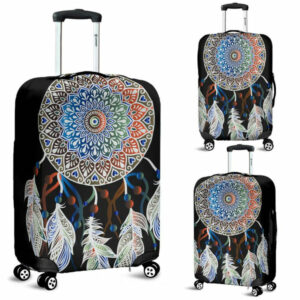 mandala dreamcatcher native american luggage covers 2