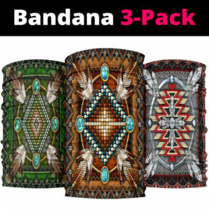 mandala native american bandana 3 pack new 1