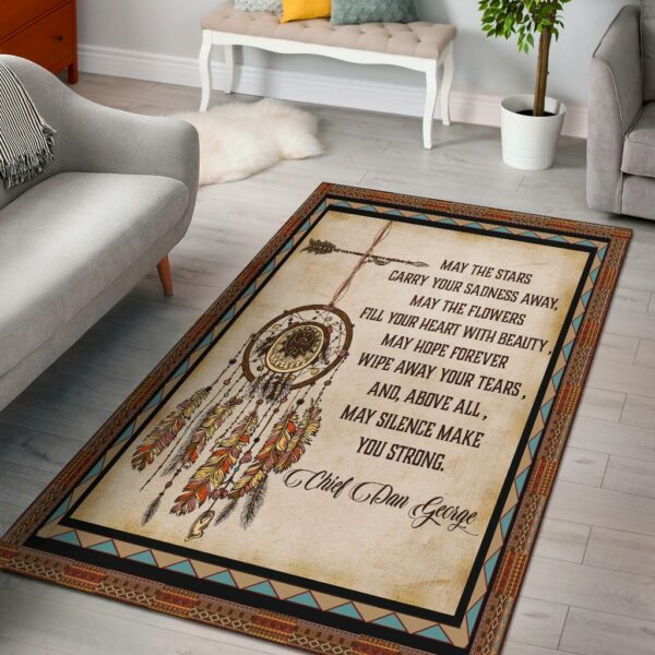 may the stars carry your sadness away native american area rug