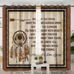 may the stars carry your sadness away native american living room curtain