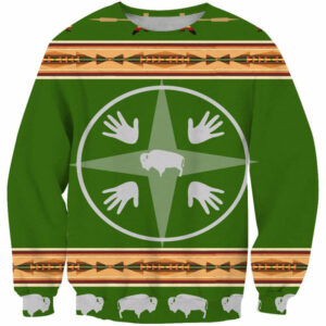 medicine wheels bisons native american 3d sweatshirt 1