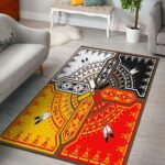 medicine wheels native american design area rug