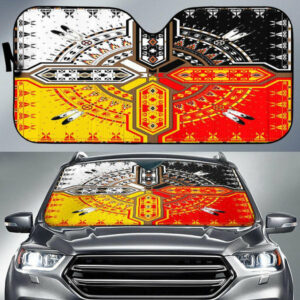 medicine wheels native american design auto sun shades 1