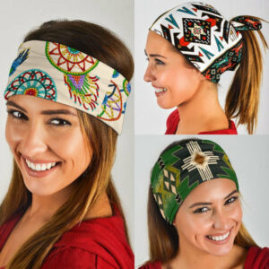 mini colorful dreamcatchers cream native american bandana 3 pack 1