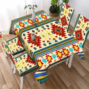 multi pattern culture design native american tablecloth chair cover