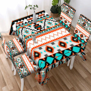 multi pattern design native american tablecloth chair cover