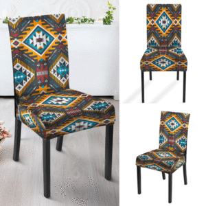 multi pattern tribe design native american tablecloth chair cover 1