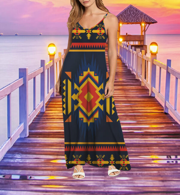 mxd00022 pattern native maxi dress