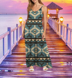 mxd00024 pattern native maxi dress