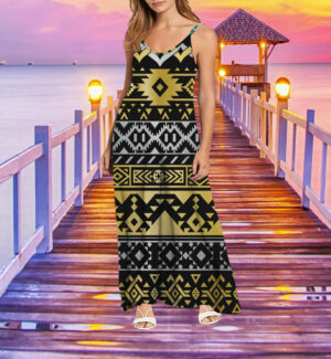 mxd00025 pattern native maxi dress