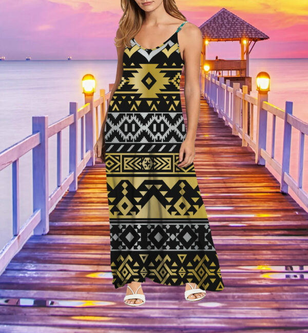 mxd00025 pattern native maxi dress