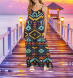 mxd00027 pattern native maxi dress