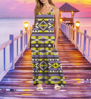 mxd00031 pattern native maxi dress