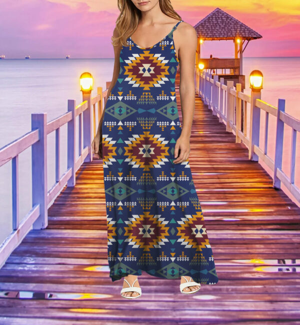 mxd00038 pattern native maxi dress