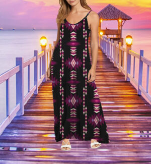 mxd00039 pattern native maxi dress