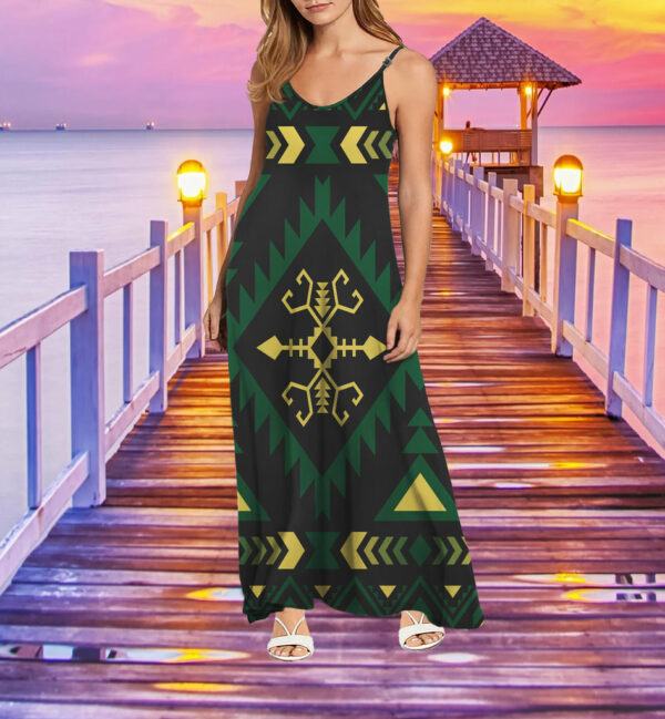 mxd00040 pattern native maxi dress