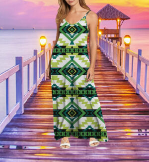 mxd00042 pattern native maxi dress