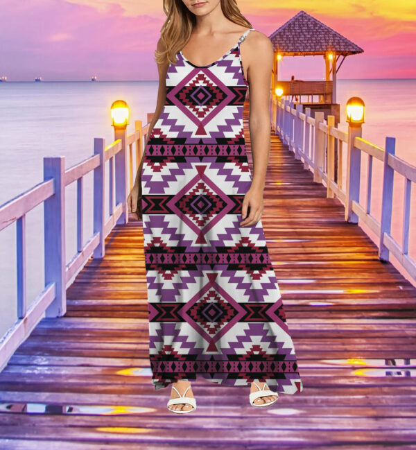 mxd00043 pattern native maxi dress