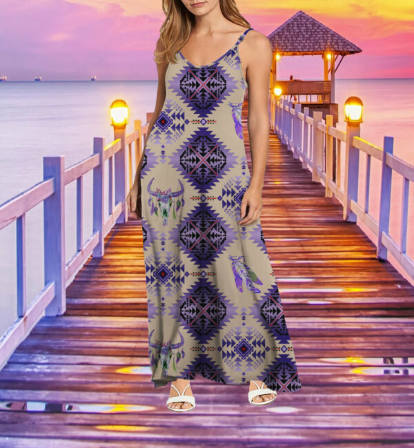 mxd00048 pattern native maxi dress