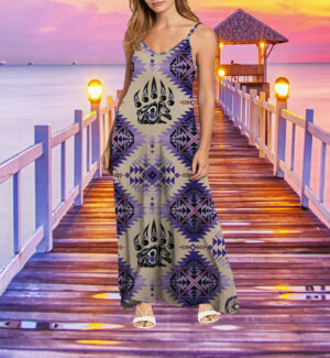 mxd00050 pattern native maxi dress